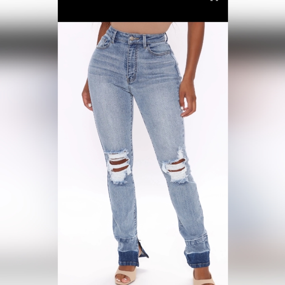 Zip Ankle Jeans